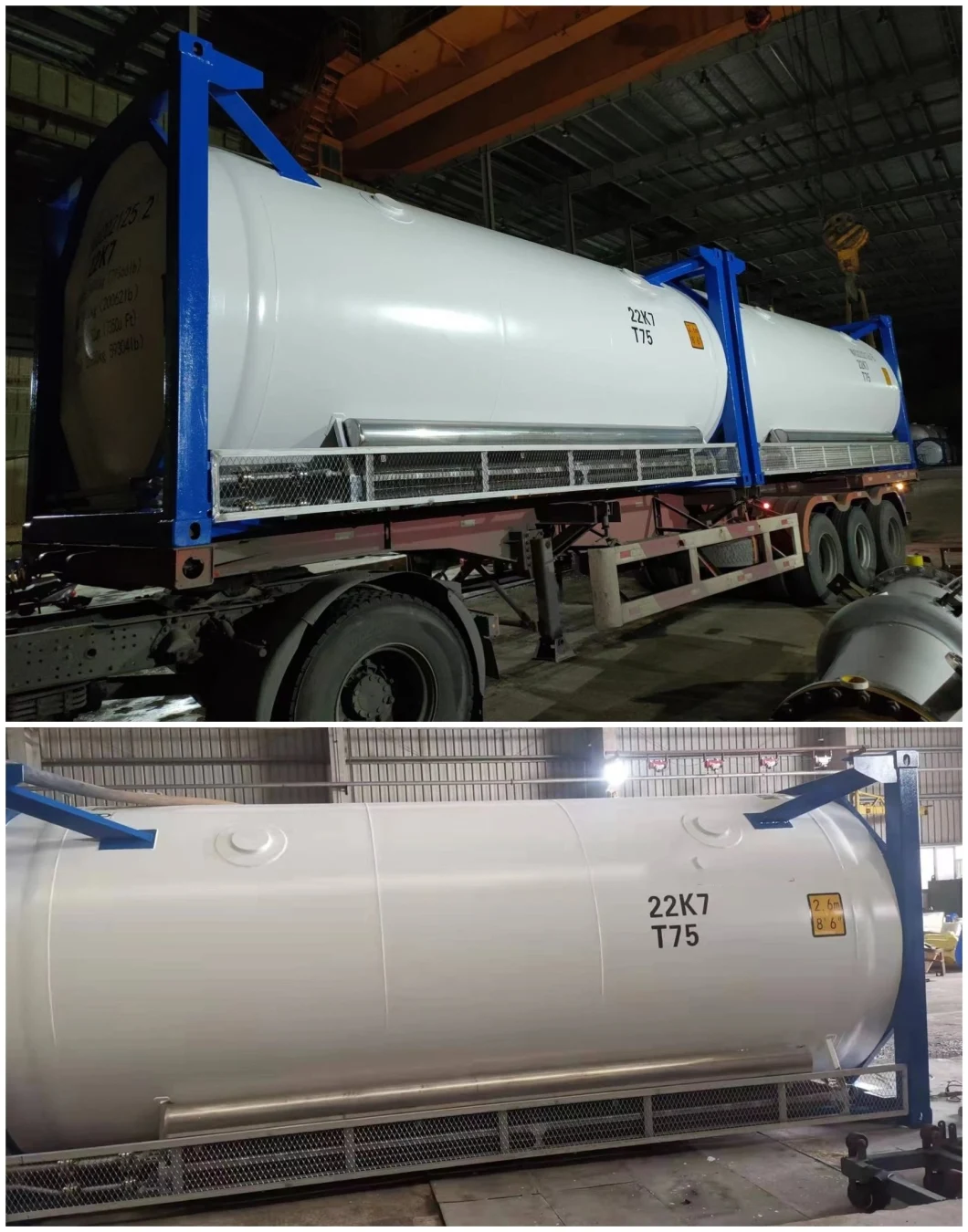 20FT/40FT Cryogenic ISO Storage Tank Container Food Grade