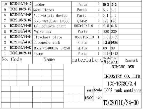 China 20m3 16bar Cryogenic Liquid Nitrogen Tank Hot Sell to Russia